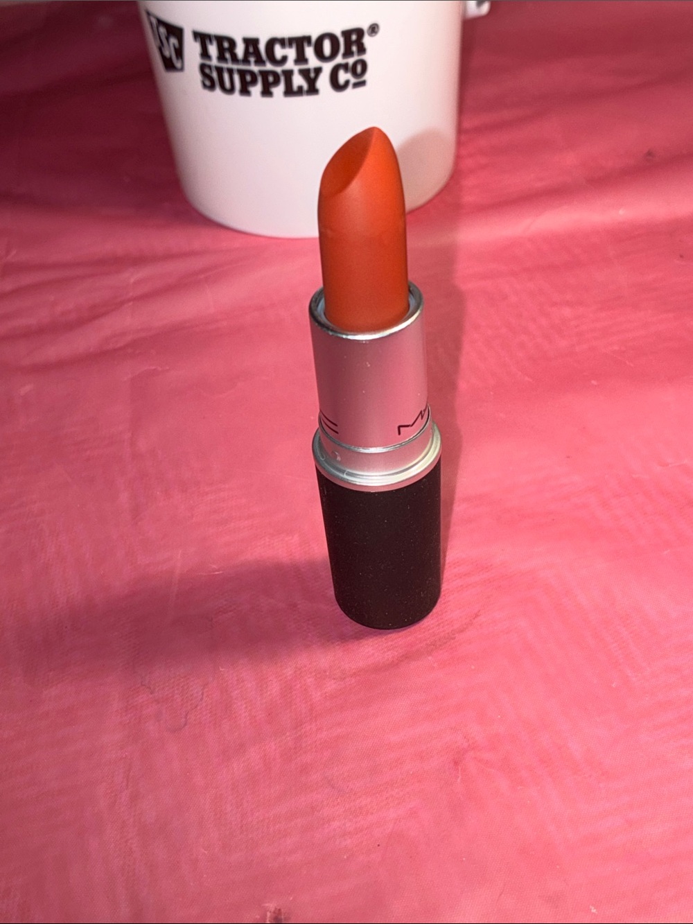 MAC Cosmetics Powder Kiss Lipstick in Vibrant Orange - Picture 2 of 5
